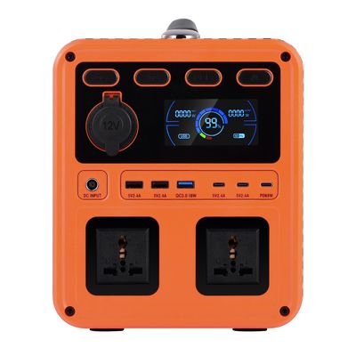 IP61 उच्च आउटपुट पावर डीसी 13V 1200W एसी स्विच QC3.0 होम बैकअप के लिए दो-तरफा इन्वर्टर के साथ पोर्टेबल पावर जनरेटर