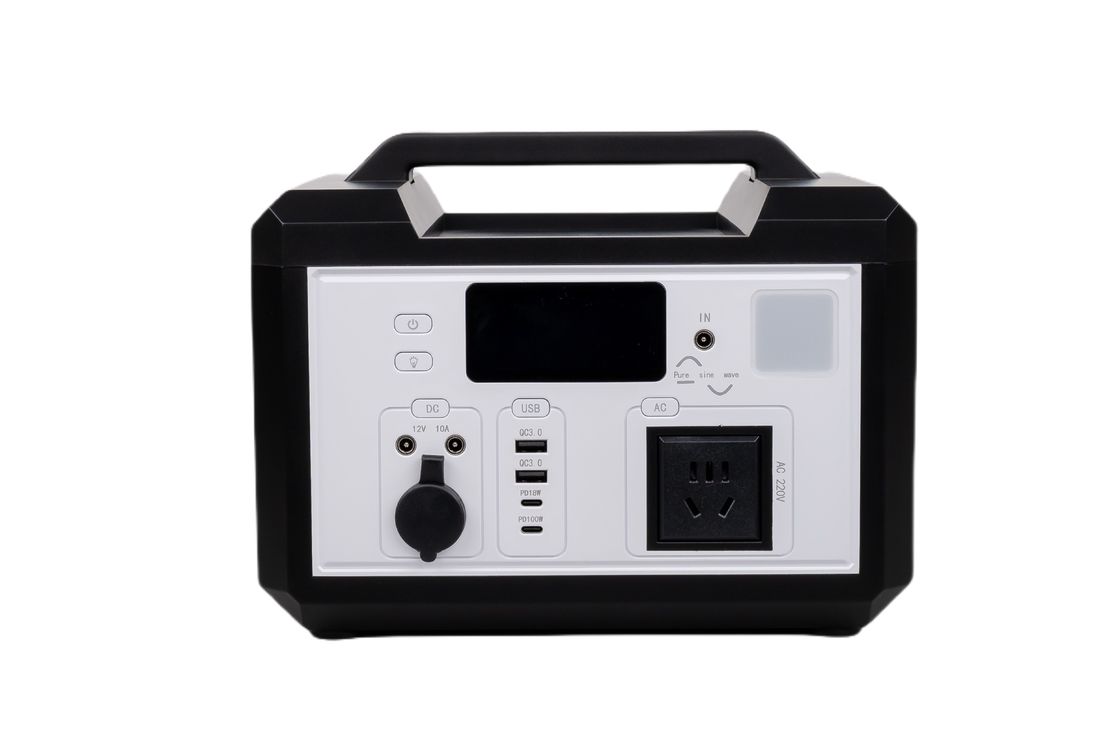 उच्च दक्षता 220V/110V AC रिचार्जेबल लाइफपो4 पोर्टेबल पावर पैक ऑफ ग्रिड सौर प्रणाली के लिए वायरलेस चार्जिंग के साथ