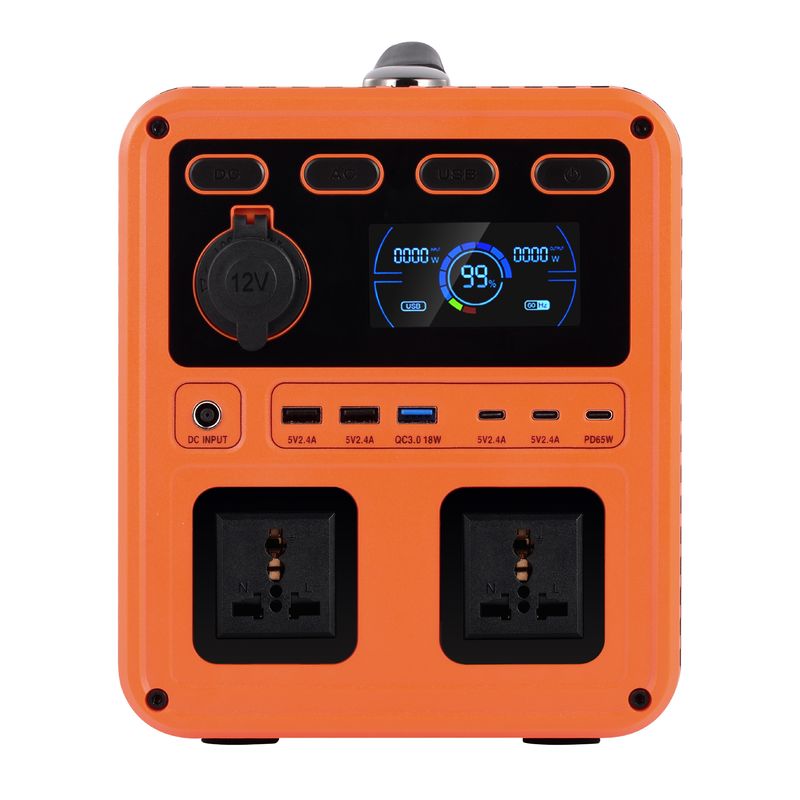 IP61 उच्च आउटपुट पावर डीसी 13V 1200W एसी स्विच QC3.0 होम बैकअप के लिए दो-तरफा इन्वर्टर के साथ पोर्टेबल पावर जनरेटर